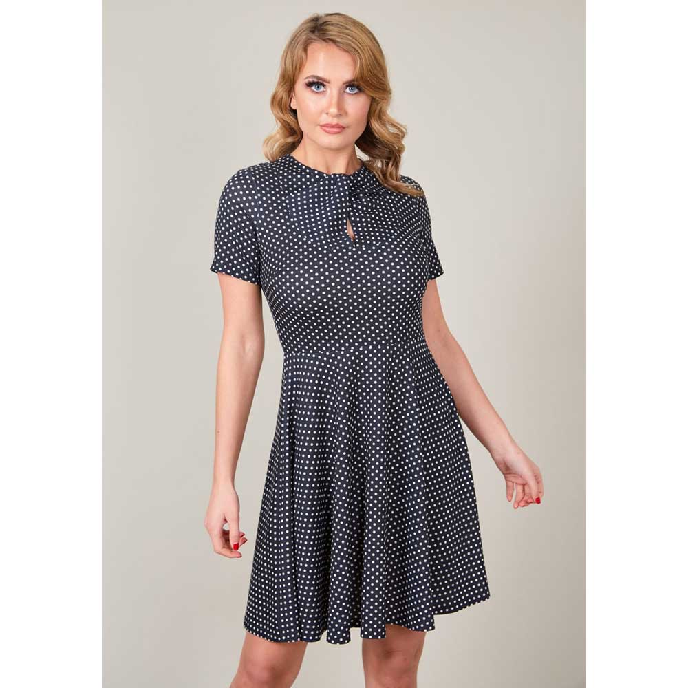 Voodoo Vixen - Bently Skater jurk - XS - Zwart